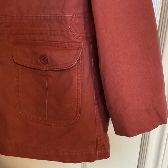 Windriver Classic Outerwear Women's Red Denim Jean Jacket Size XL Pockets - Picture 4 of 16